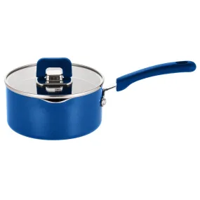 Saucepan Pot With Lid - Non-Stick Stylish Kitchen Cookware With Foldable Knob, 1.5 Quart, Works With Model: Nccwstkbul (Blue)