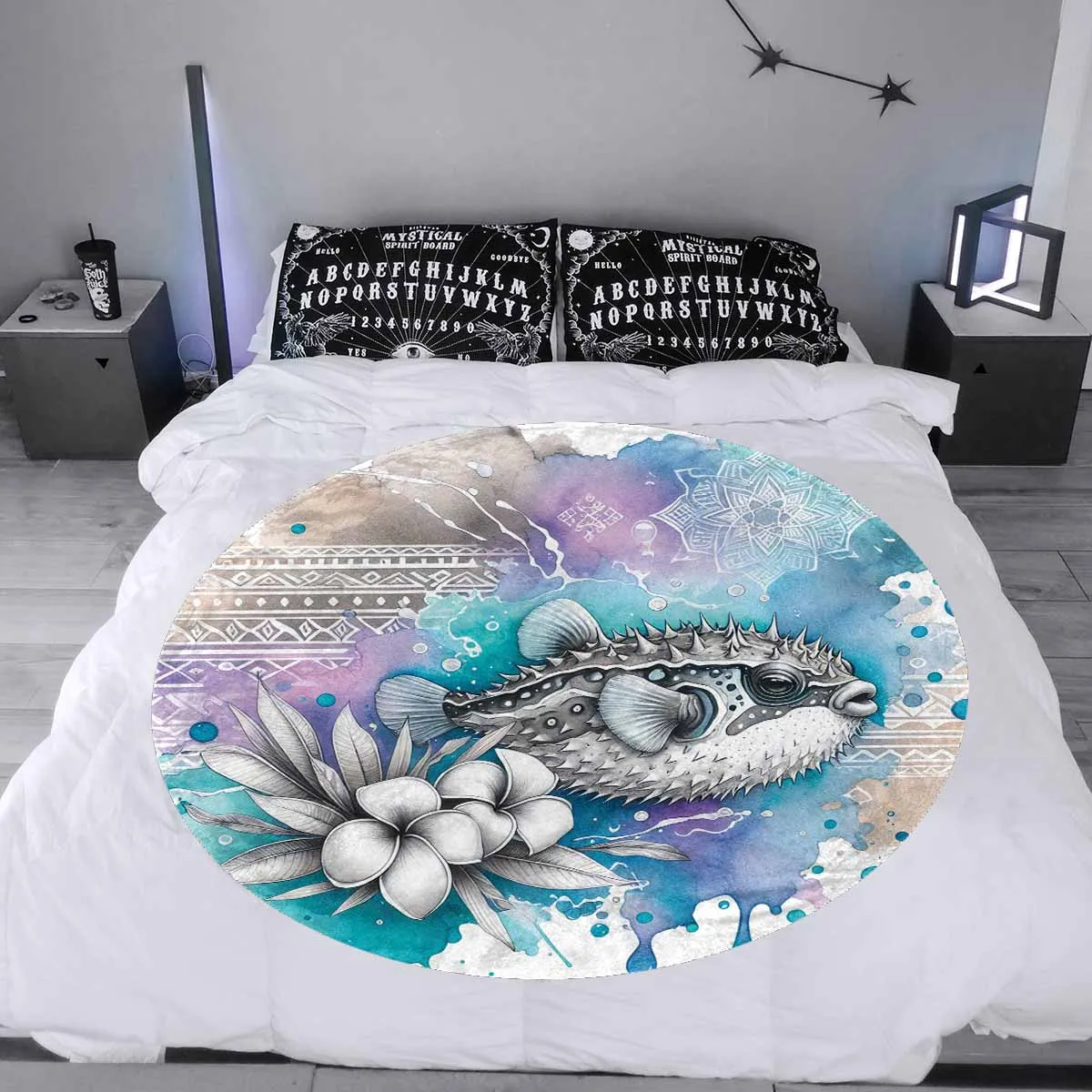 Sea_Animals_Stonfish_Awd351105  Circular Micro Fleece Blanket 60"