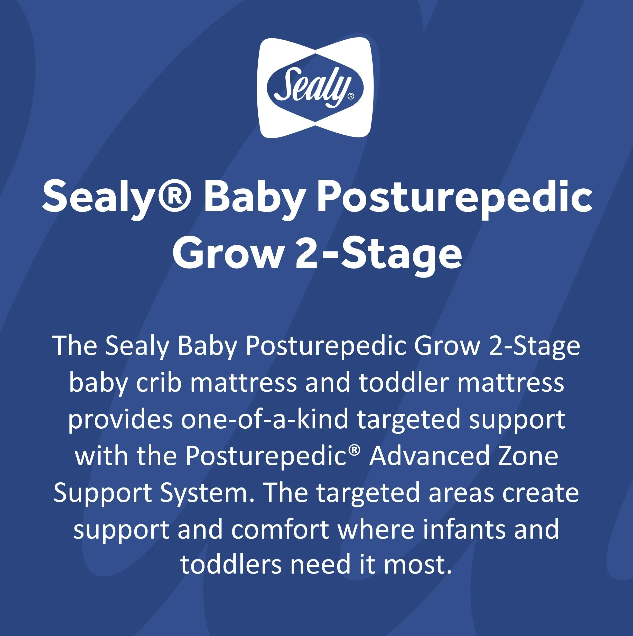 Sealy® Baby Posturepedic Grow 2-Stage Crib Mattress and Toddler Mattress