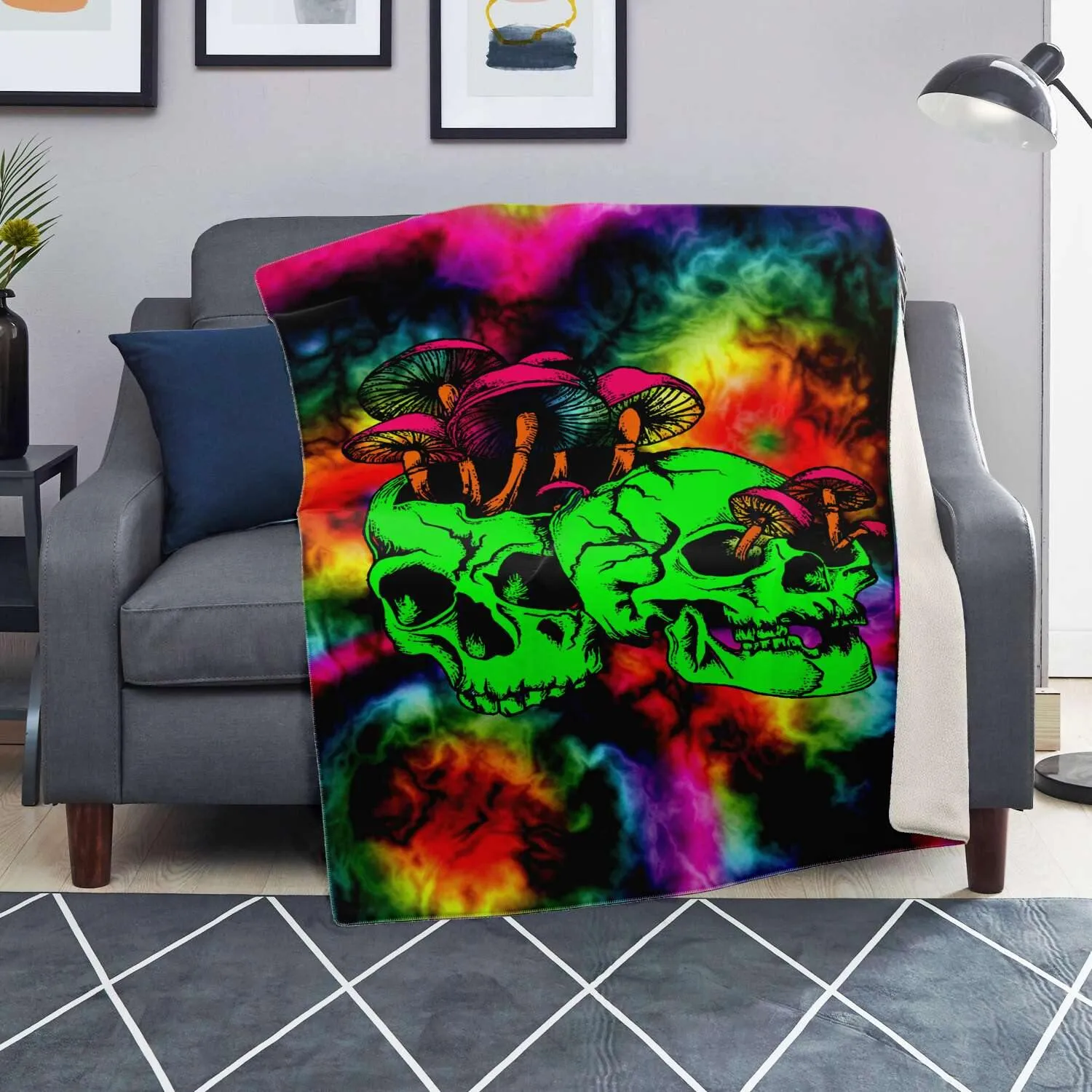 Shroom Skull Blanket