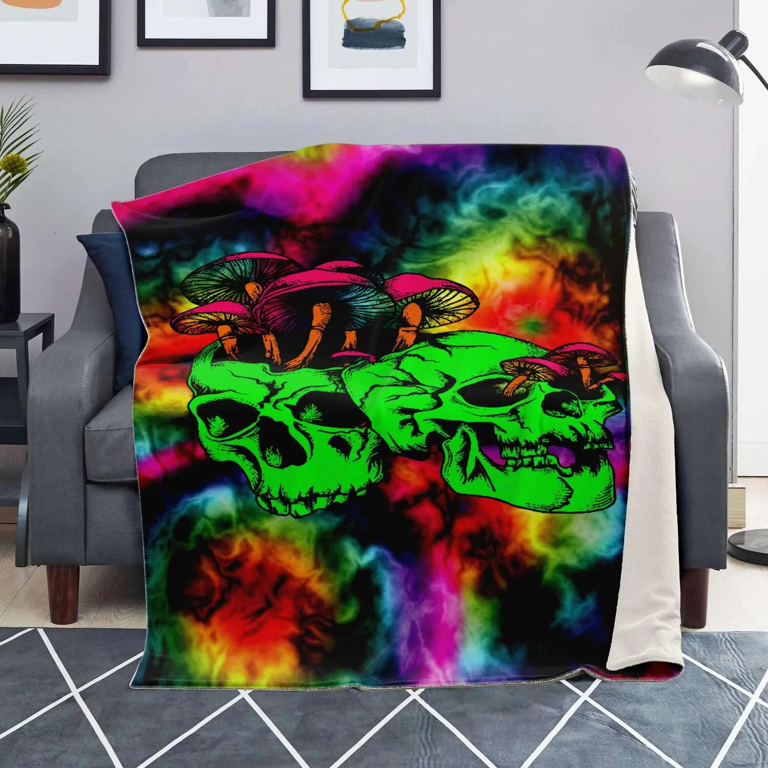 Shroom Skull Blanket