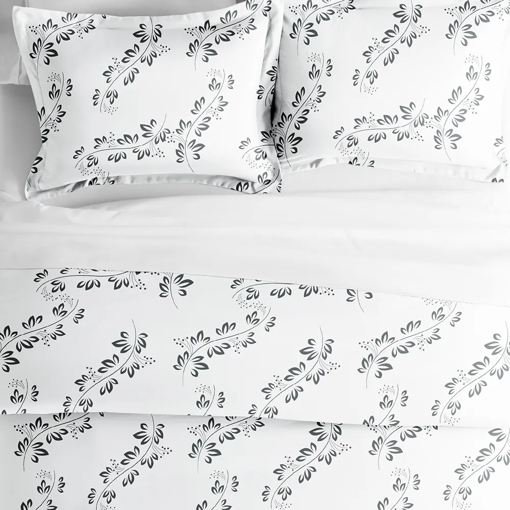 Simple Vine Pattern 3-Piece Duvet Cover Set