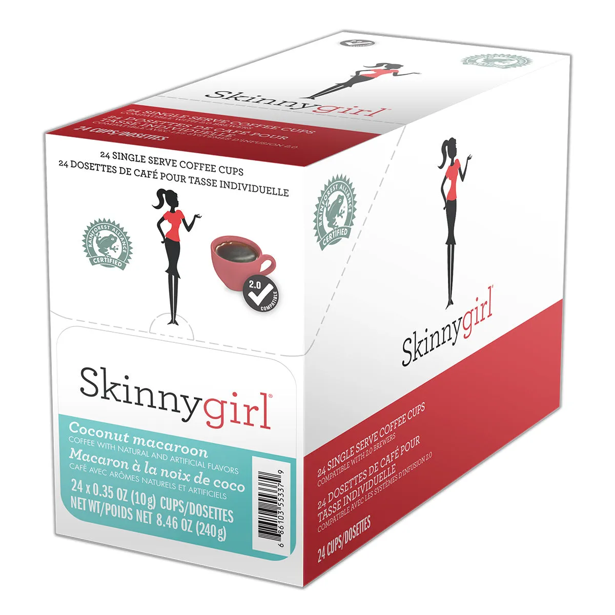 Skinny Girl Coconut Macaroon Single Serve Coffee 24 Pack