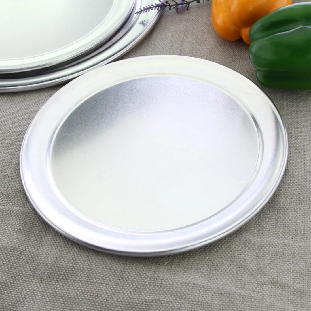 SOGA 8-inch Round Aluminum Steel Pizza Tray Home Oven Baking Plate Pan