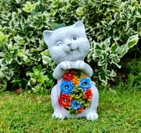 Solar Cat Garden Ornament