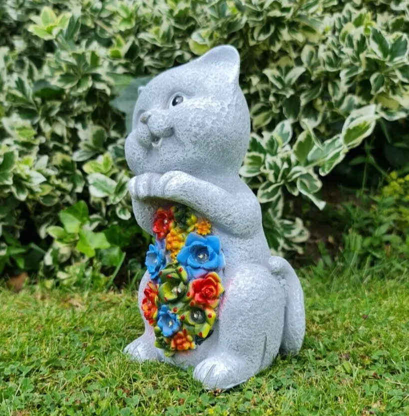 Solar Cat Garden Ornament