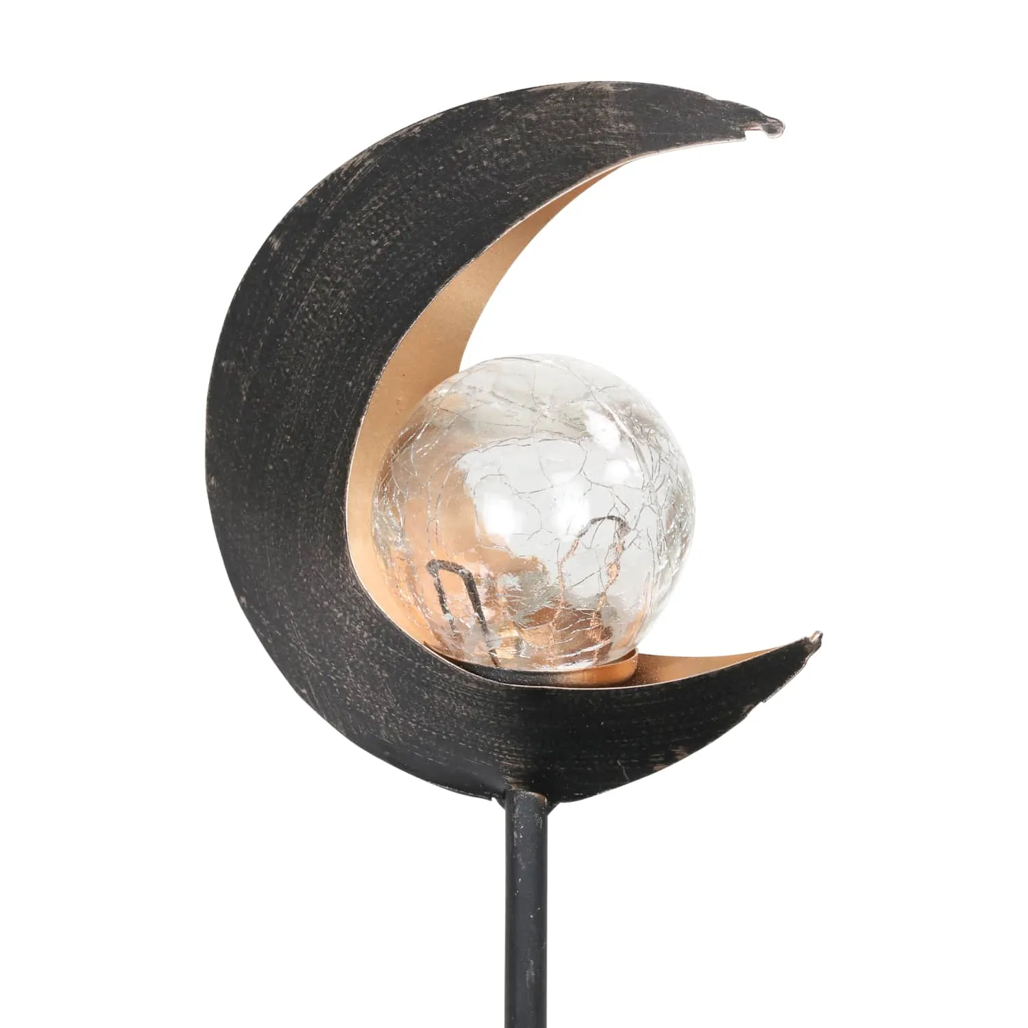 Solar Lunar Torch Moon Garden Stake, 5 by 37 Inches