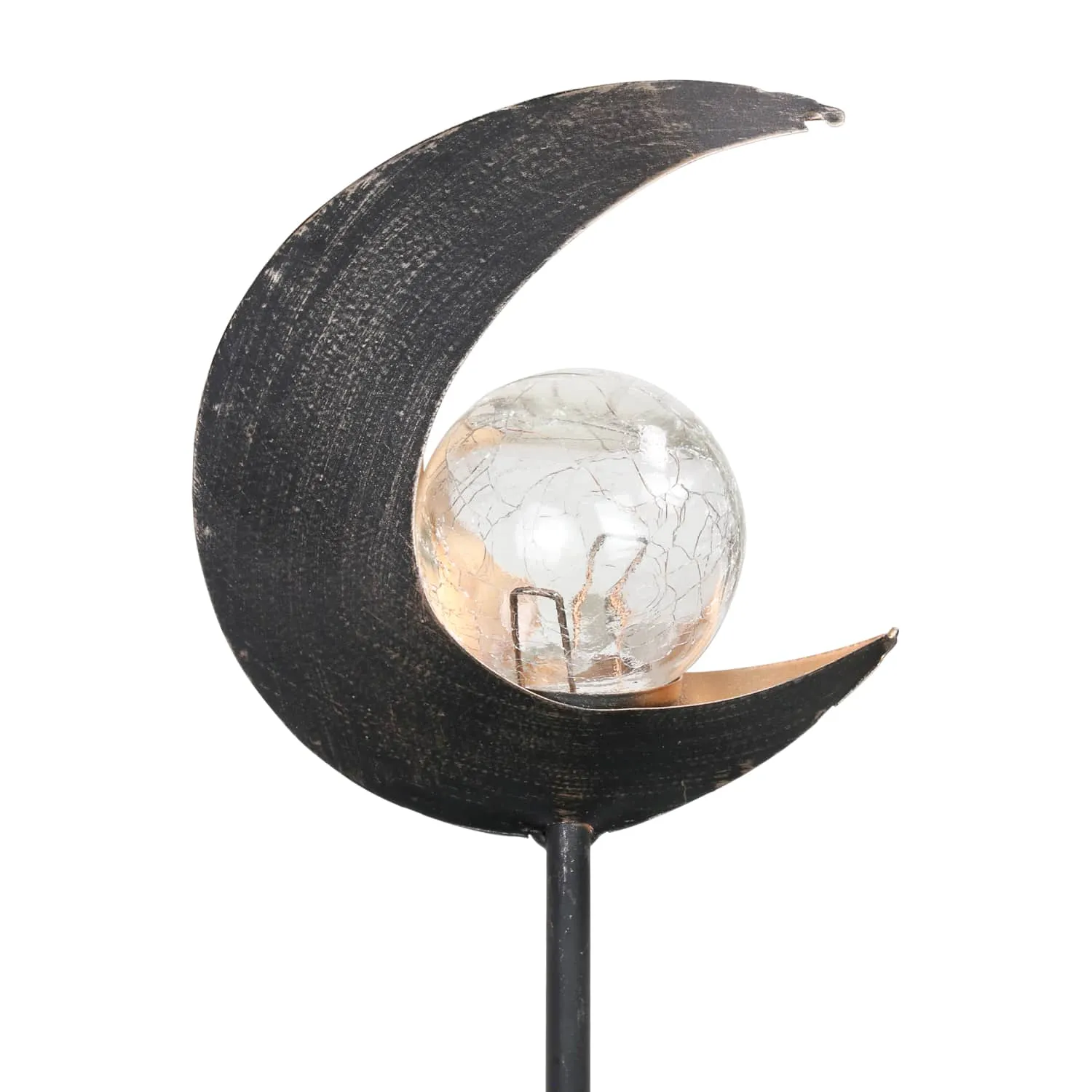 Solar Lunar Torch Moon Garden Stake, 5 by 37 Inches