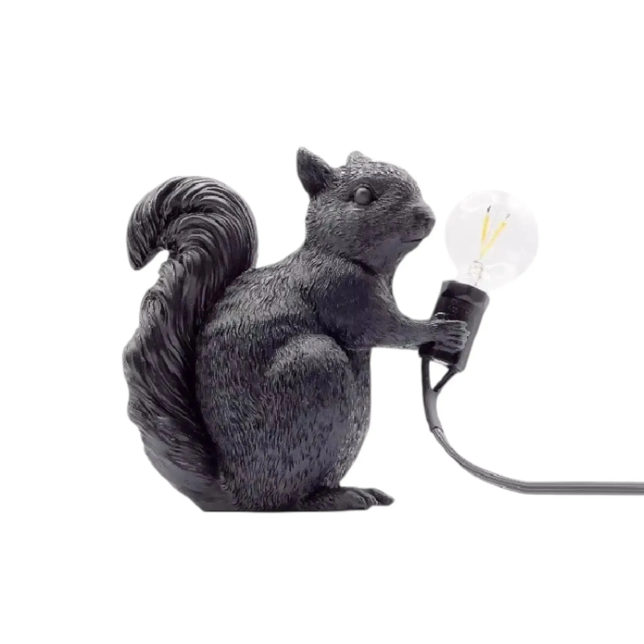 Squirrel Night Light | Resin LED Table Lamp for Bedroom & Living Room