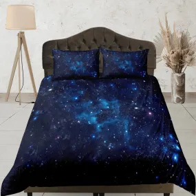 Star dust galaxy bedding, 3d outer space bedding set full, cosmic duvet cover king, queen, dorm bedding, toddler bedding aesthetic duvet