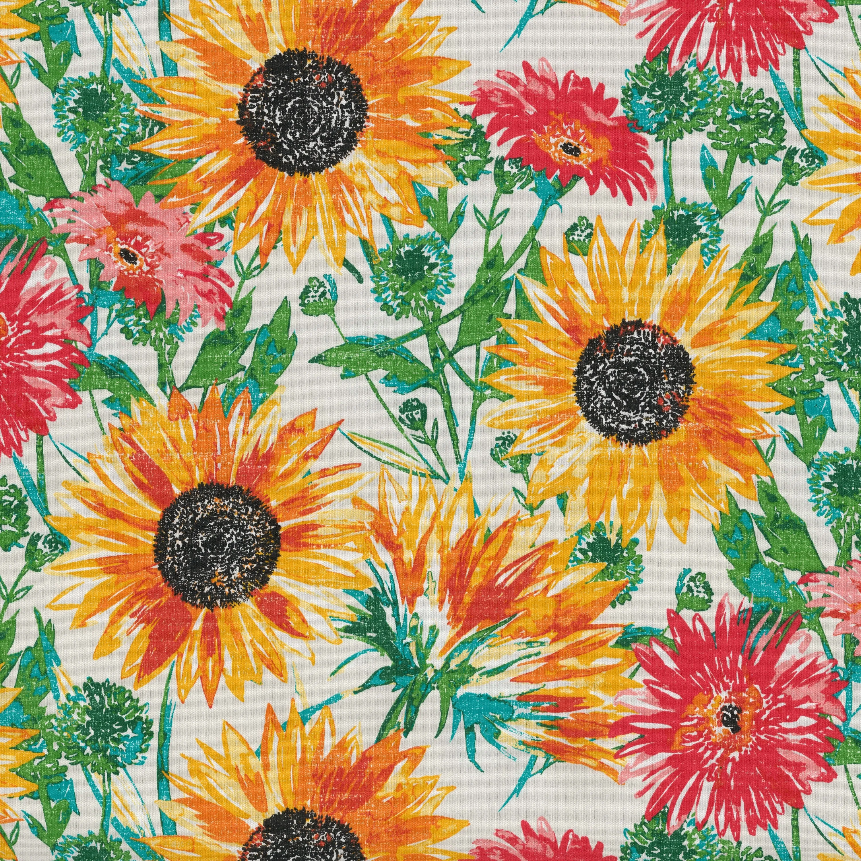 Sunflowers Sunburst Reversible Chair Pad (Set Of 2)