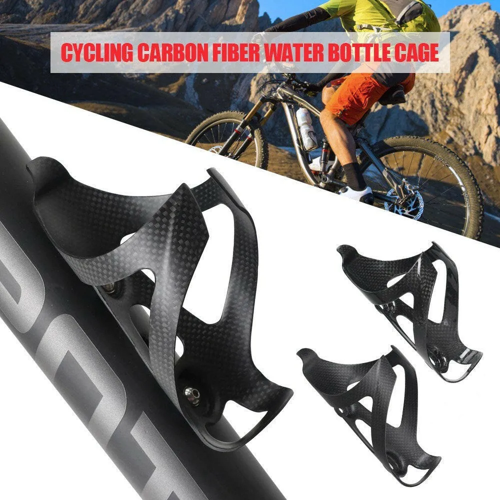 Super Light Cycling Carbon Fiber Bicycle Bottle Cage Cycling Water Bottle Holder