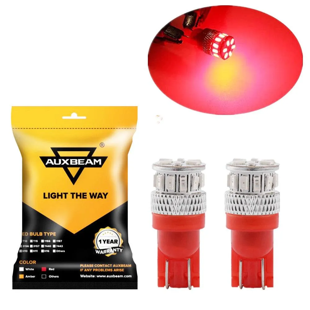 🔥T10/168/194/W5W/2825 White/Red/Amber  LED Canbus Non-Polarity Light Bulb for Dome Map License Plate Trunk Cargo Bulbs