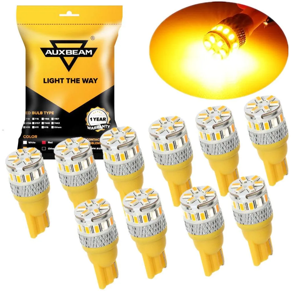 🔥T10/168/194/W5W/2825 White/Red/Amber  LED Canbus Non-Polarity Light Bulb for Dome Map License Plate Trunk Cargo Bulbs