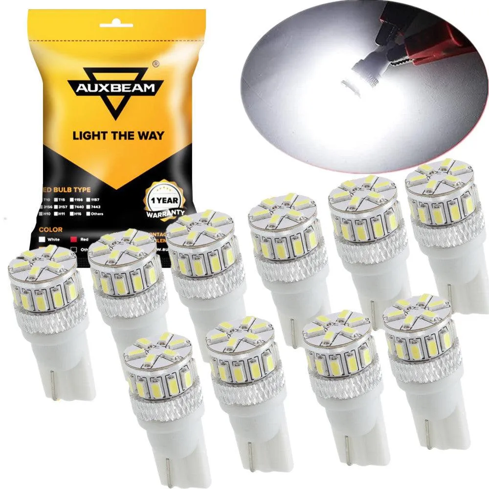 🔥T10/168/194/W5W/2825 White/Red/Amber  LED Canbus Non-Polarity Light Bulb for Dome Map License Plate Trunk Cargo Bulbs