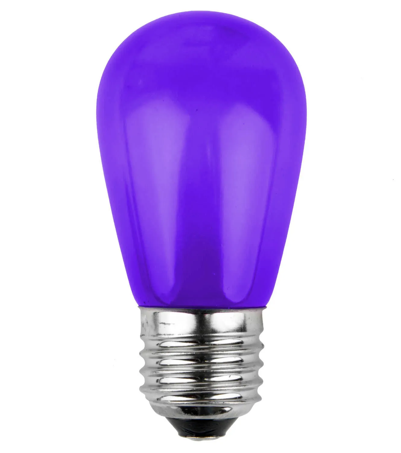 T50 Opaque LED Patio Lights - E-26 - Purple - 25 Pack