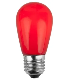 T50 Opaque LED Patio Lights - E-26 - Red - 25 Pack