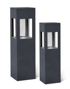 Tall Box Lantern - Black (Individually Priced)