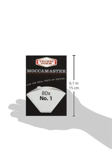 Technivorm Moccamaster 85090 Cup One Paper Filters 80 Count White