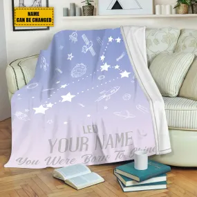 Teesdily | Lion Customized Fleece Blanket Constellation Blanket You Were Born To Shine Fleece Personalized Name Zodiac Blankets Astrology Gifts