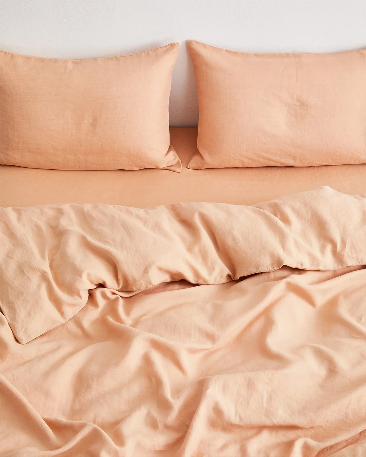 Terracotta 100% French Flax Linen Duvet Cover