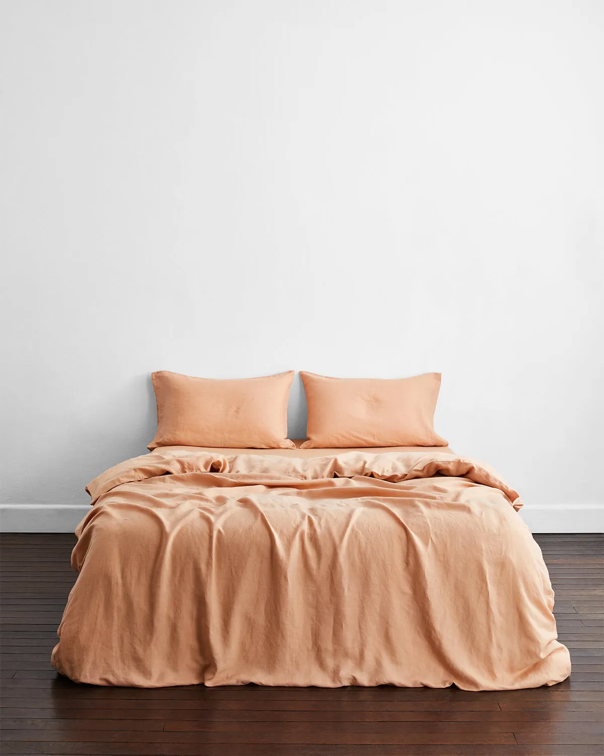 Terracotta 100% French Flax Linen Duvet Cover