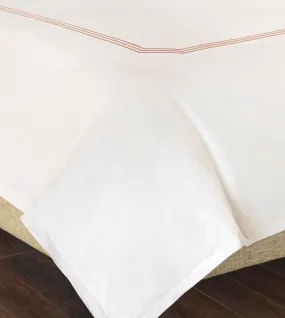 Tessa Ivory Duvet Cover in Blush