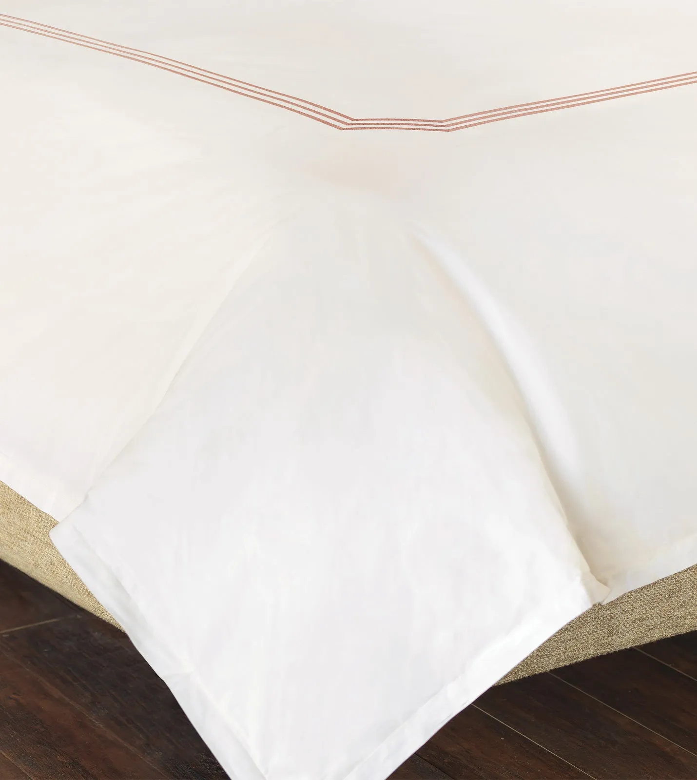 Tessa Ivory Duvet Cover in Blush