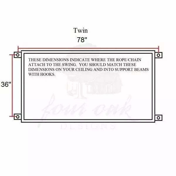 The Avalon Swing Bed & Cushions Package 3 Twin Size Set