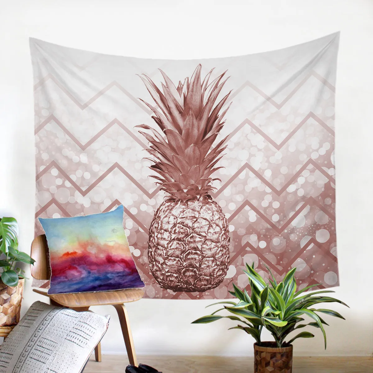 The Golden Pineapple Tapestry