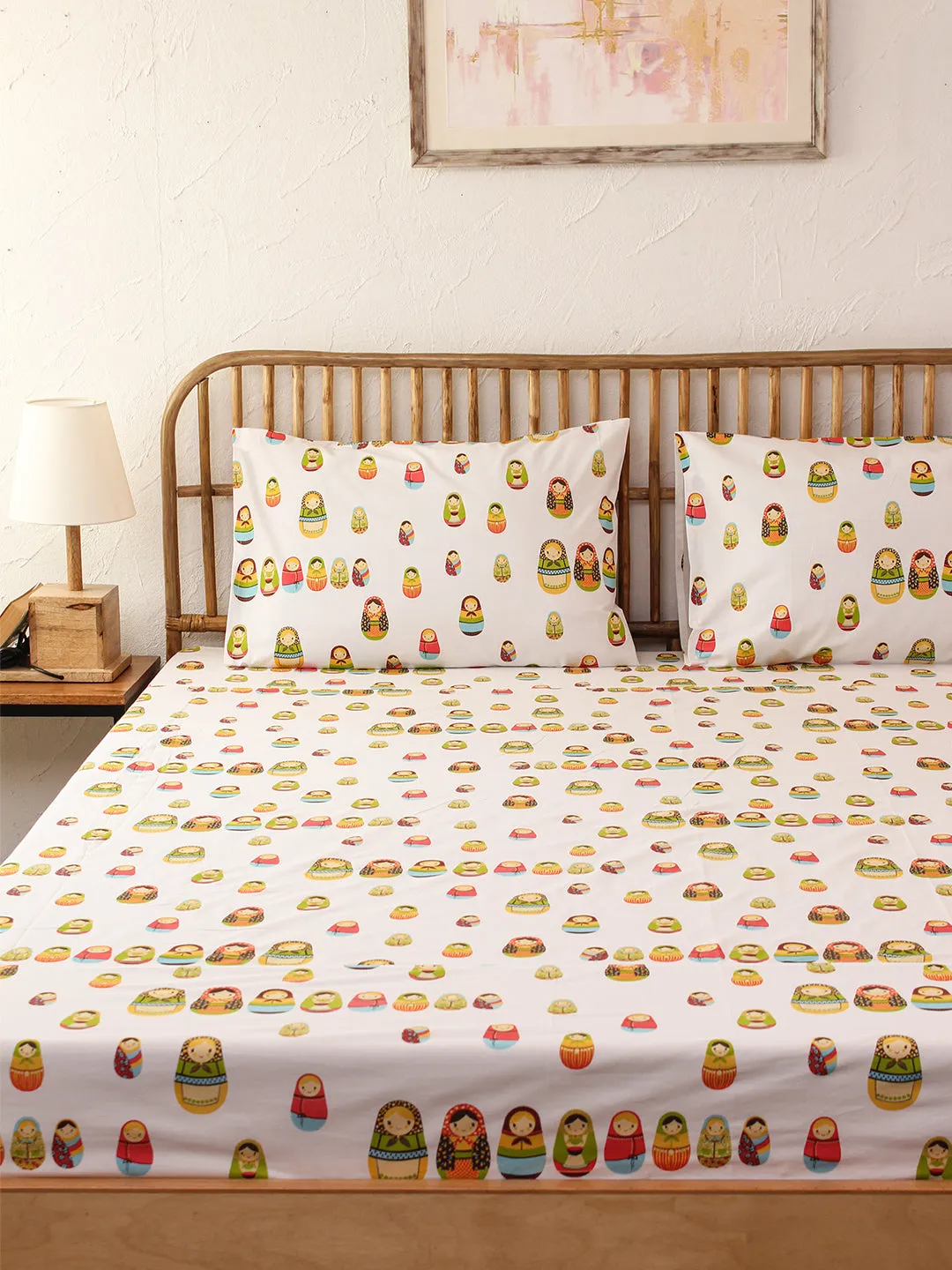 The Little Babushkas Bed Set (DDH) (White)