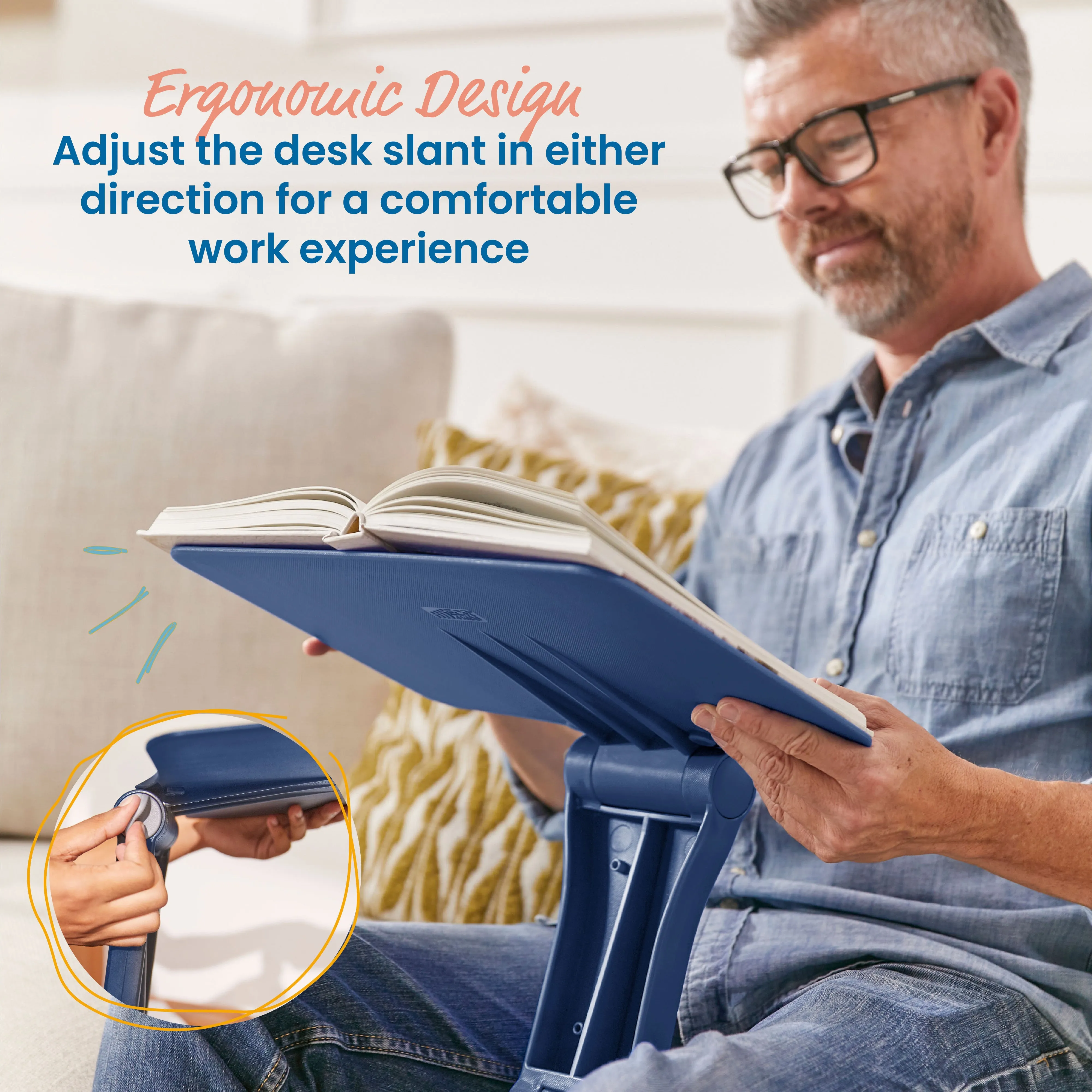 The Surf Folding Portable Lap Desk, Flexible Seating