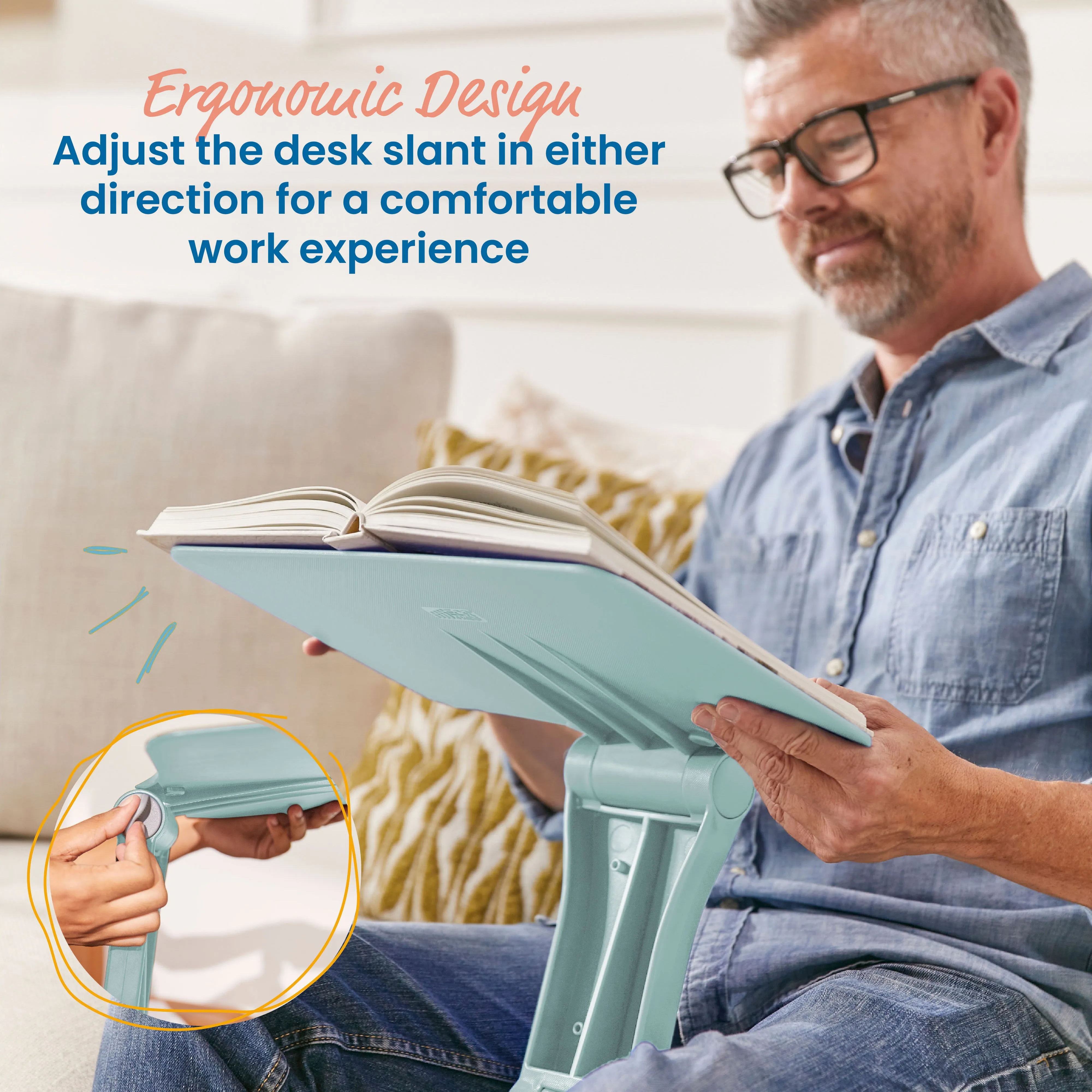 The Surf Folding Portable Lap Desk, Flexible Seating