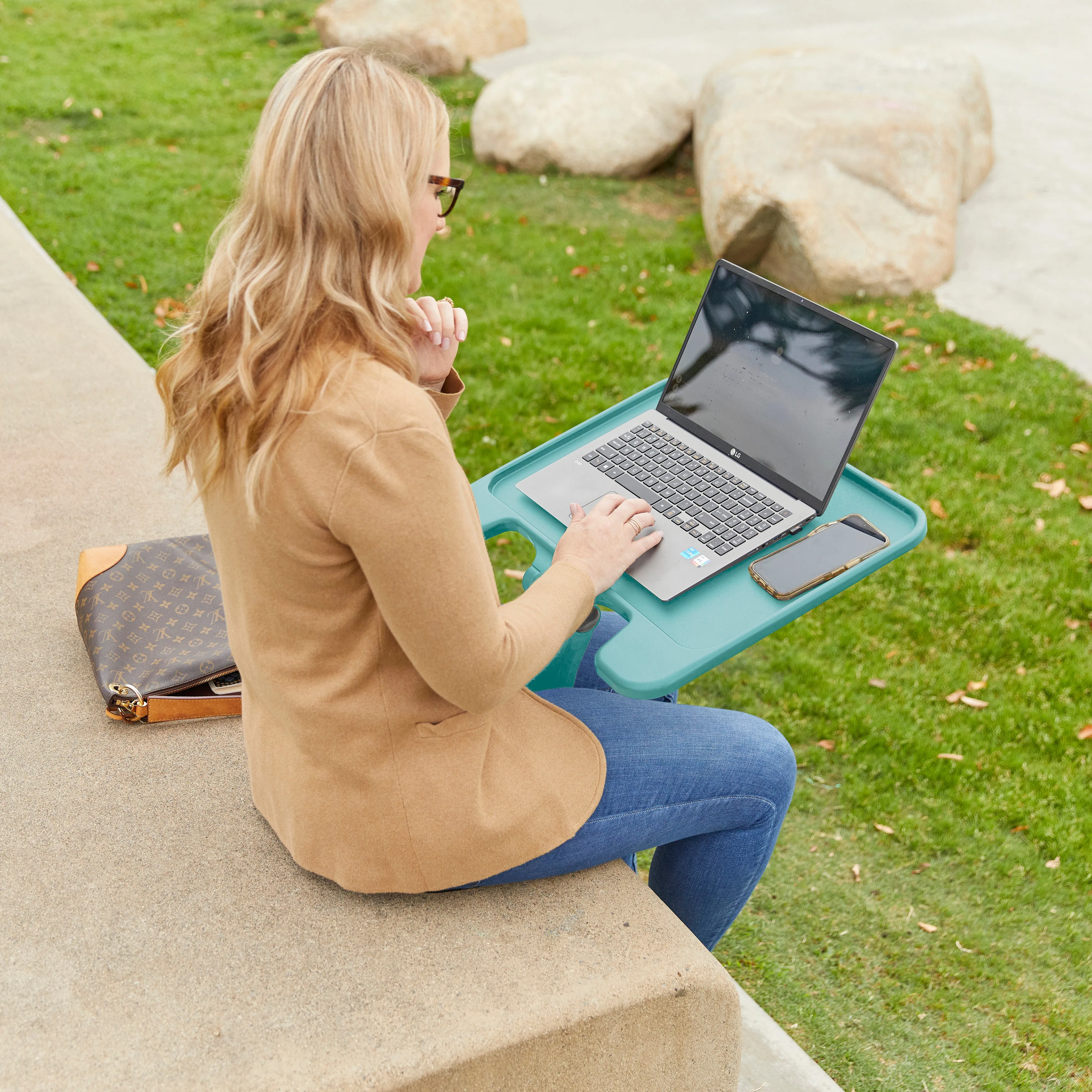 The Surf Folding Portable Lap Desk, Large, Flexible Seating