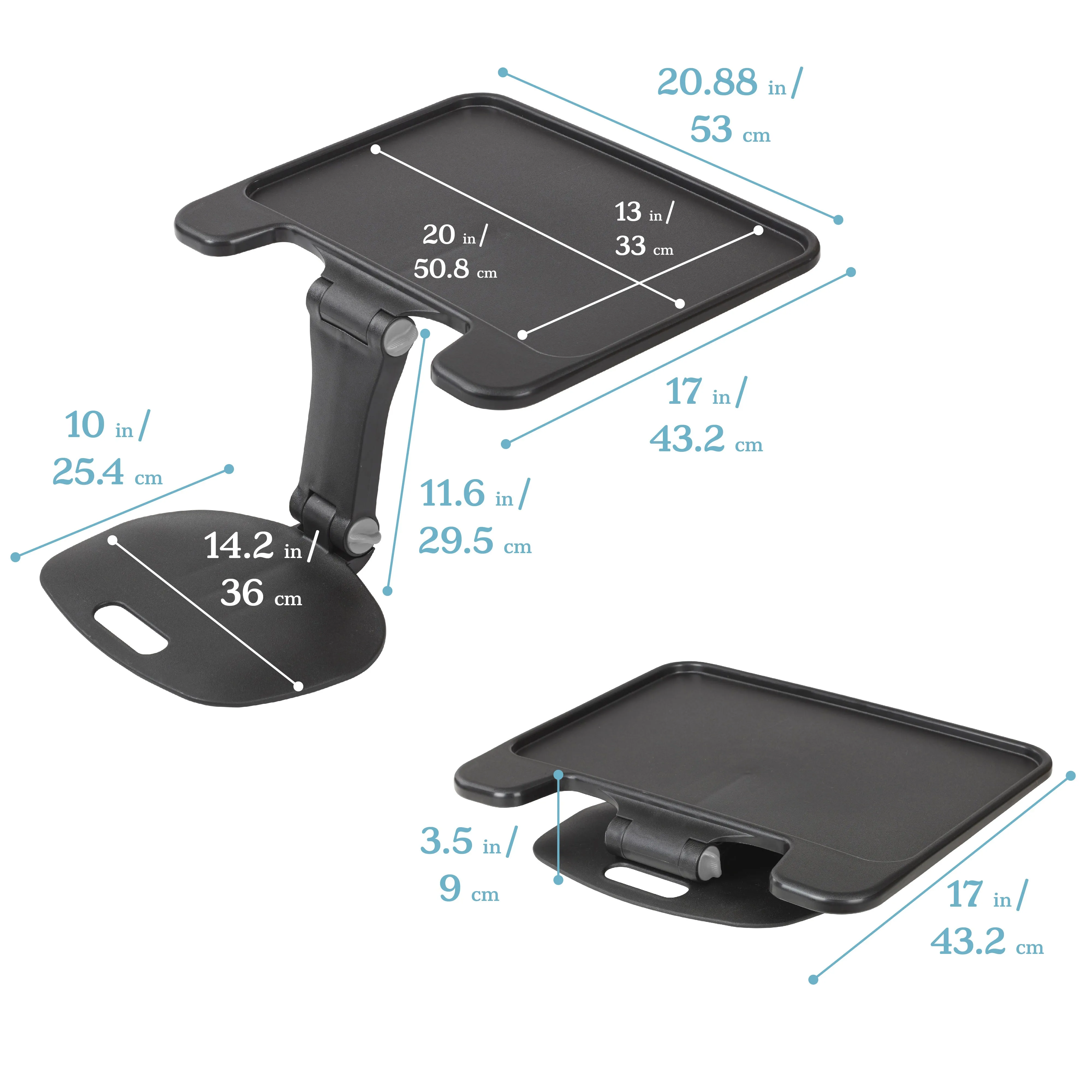 The Surf Folding Portable Lap Desk, Large, Flexible Seating