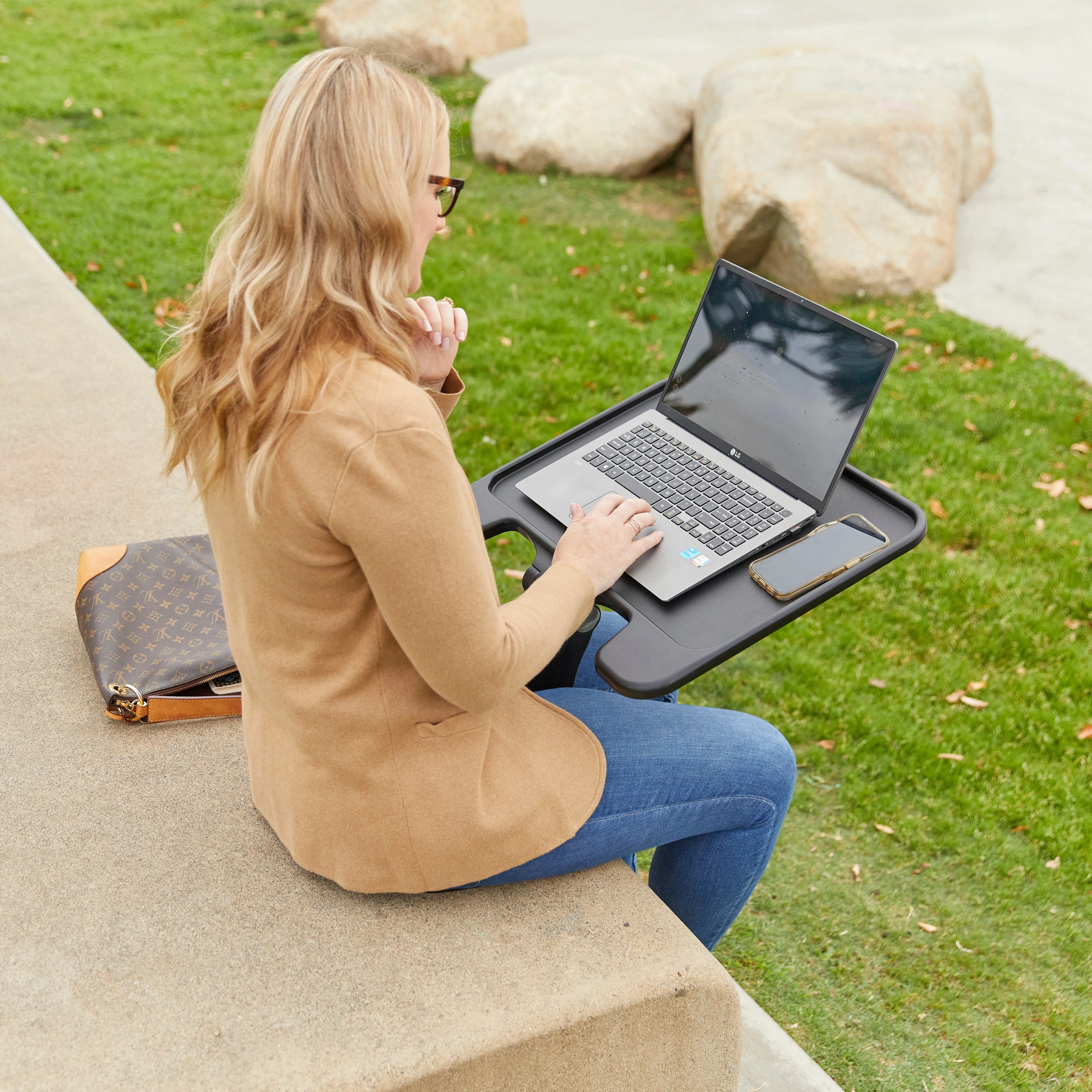 The Surf Folding Portable Lap Desk, Large, Flexible Seating