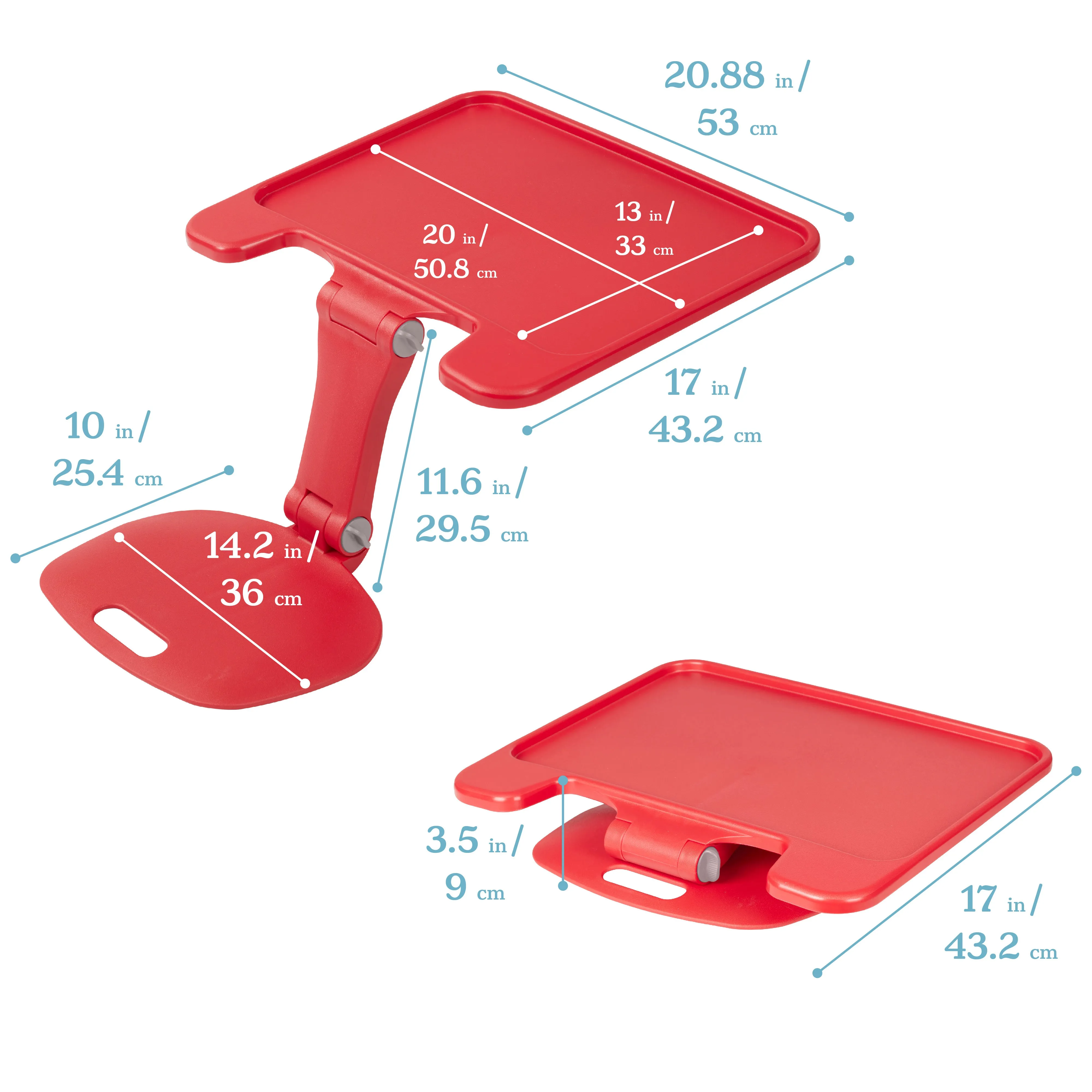 The Surf Folding Portable Lap Desk, Large, Flexible Seating