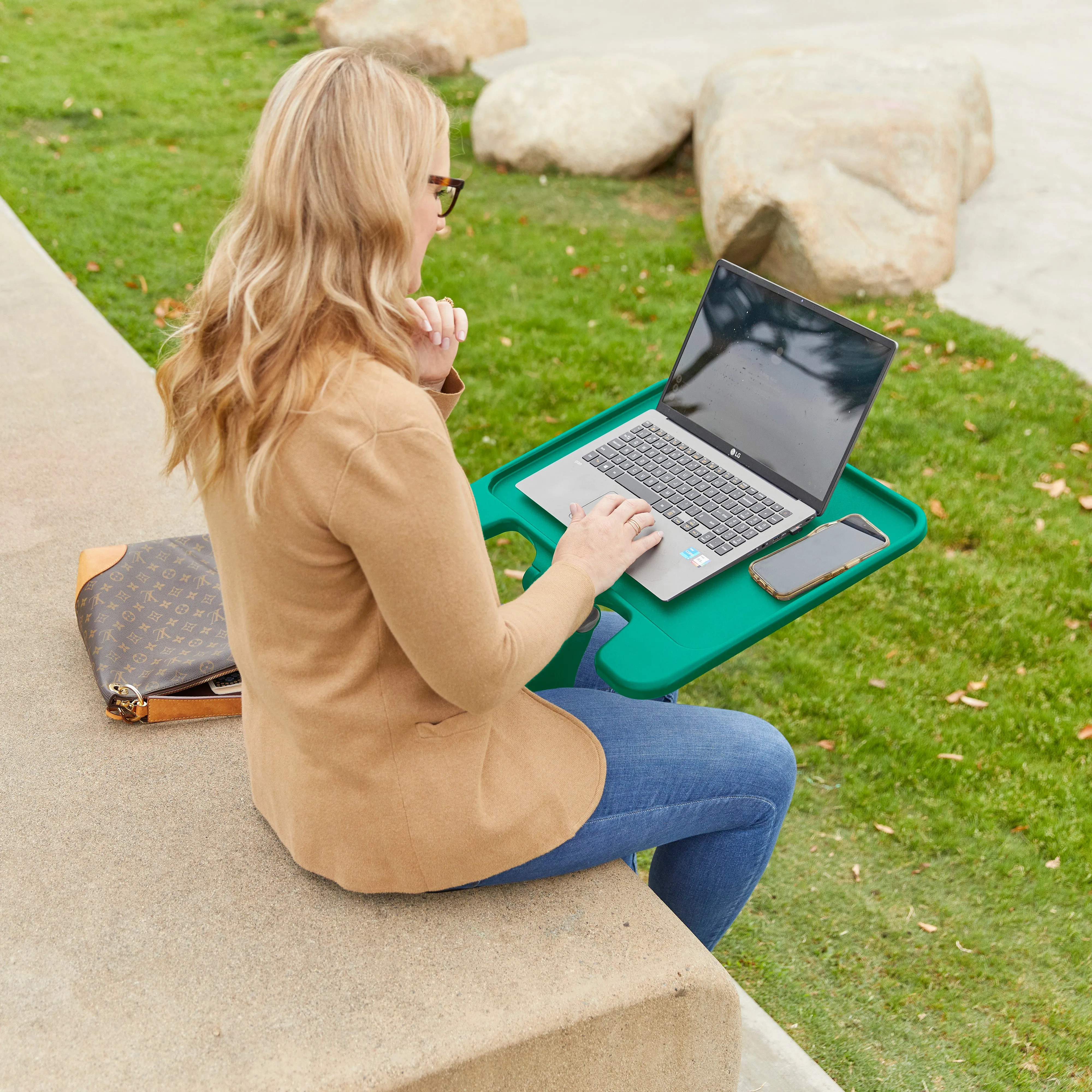 The Surf Folding Portable Lap Desk, Large, Flexible Seating