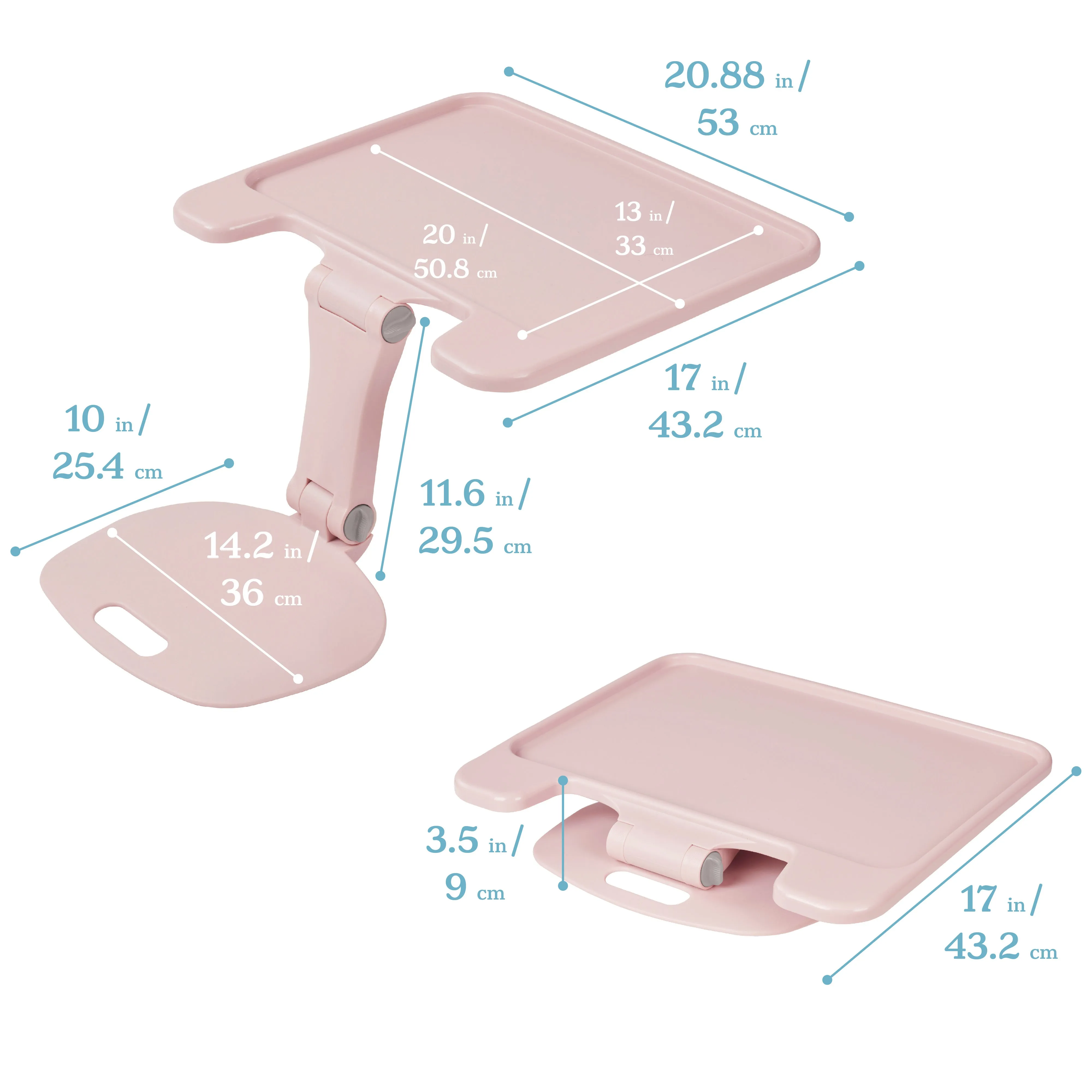 The Surf Folding Portable Lap Desk, Large, Flexible Seating