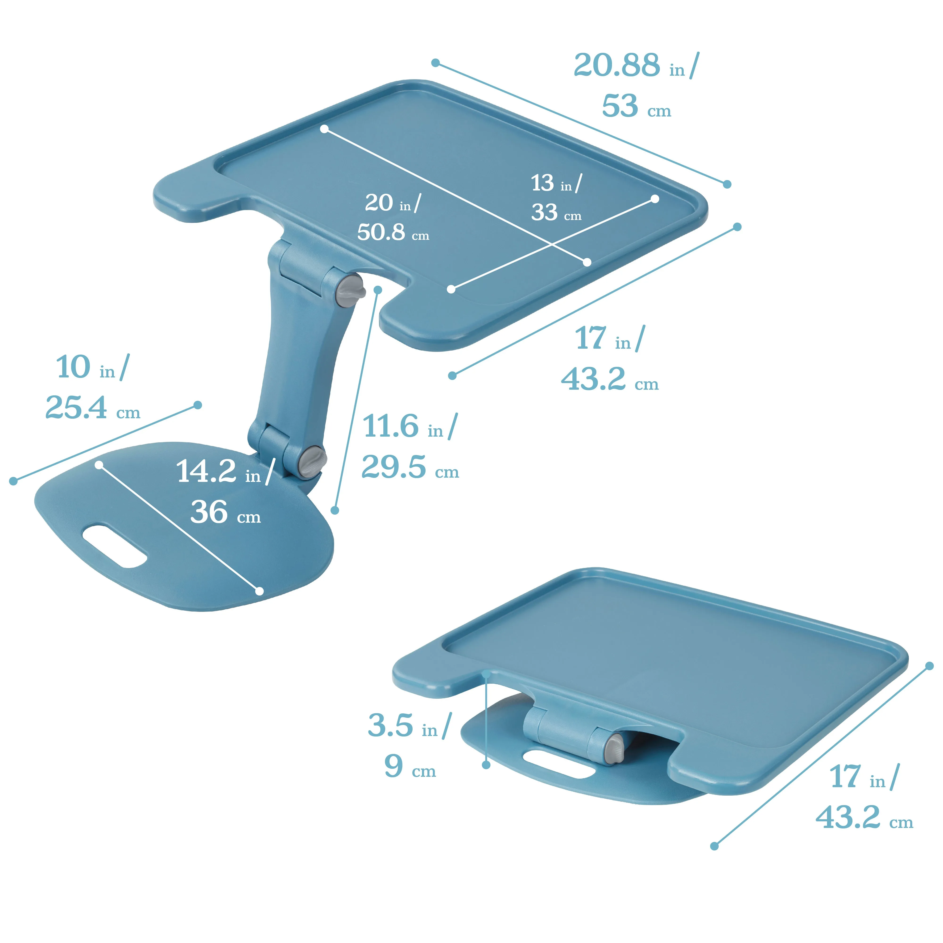 The Surf Folding Portable Lap Desk, Large, Flexible Seating