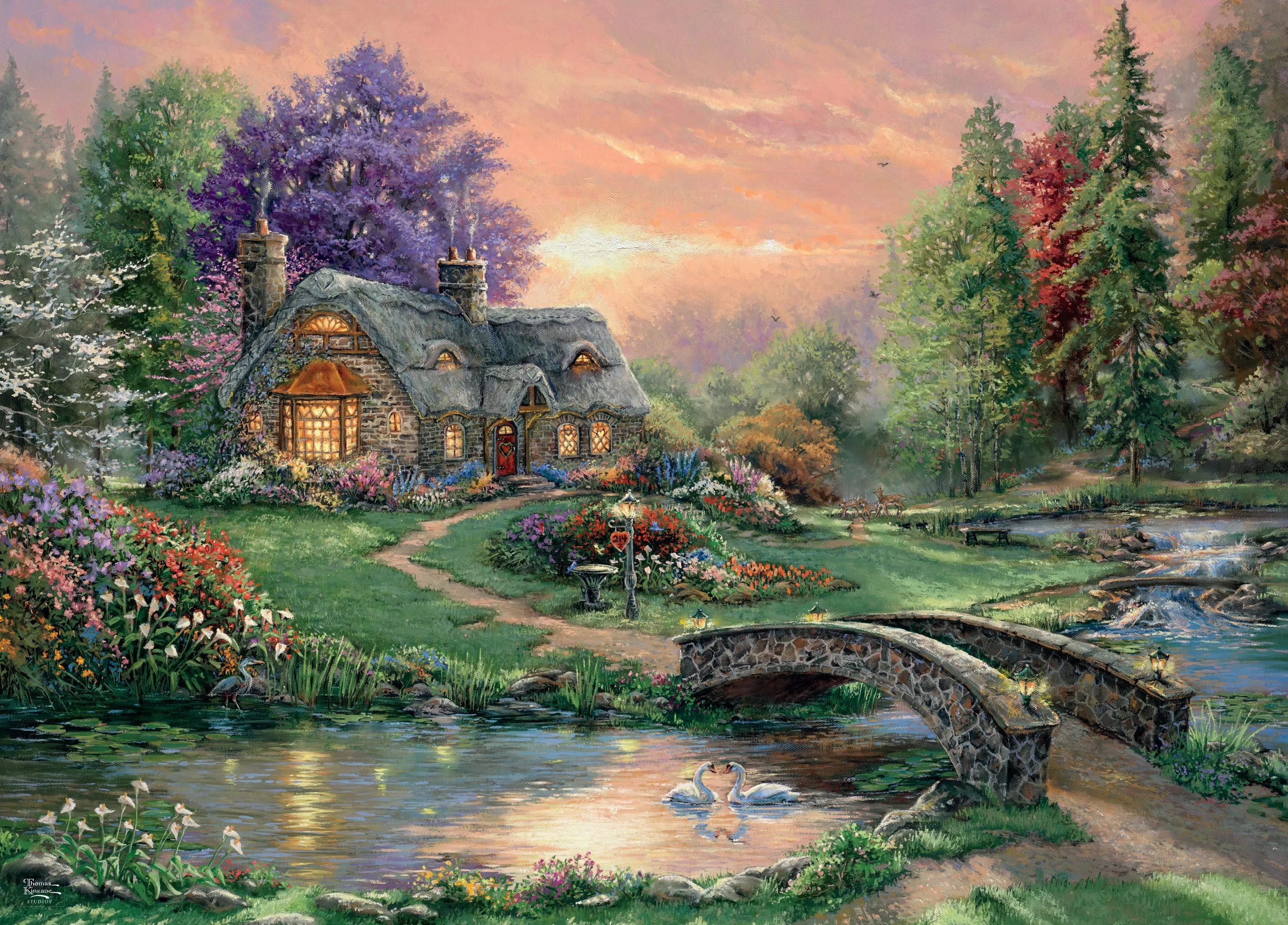 Thomas Kinkade - Sweetheart Retreat - 1000 Piece Puzzle