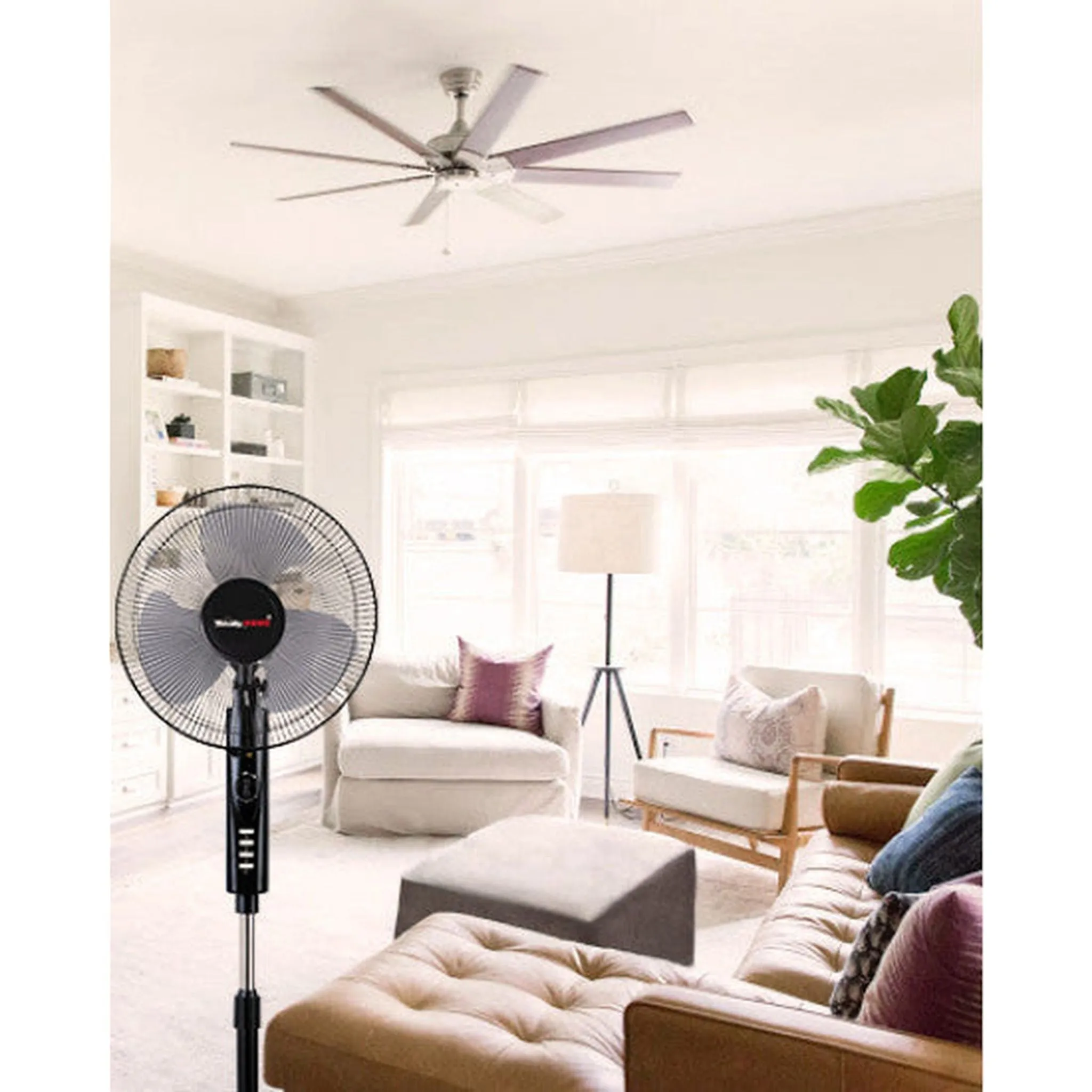 Totally Home 16inch Standing Pedestal Fan