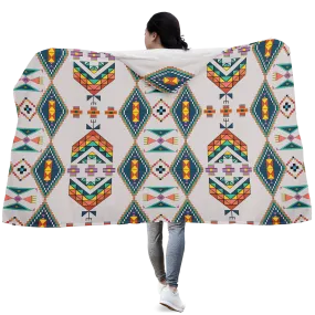 Travois Tipi Grey Hooded Blanket