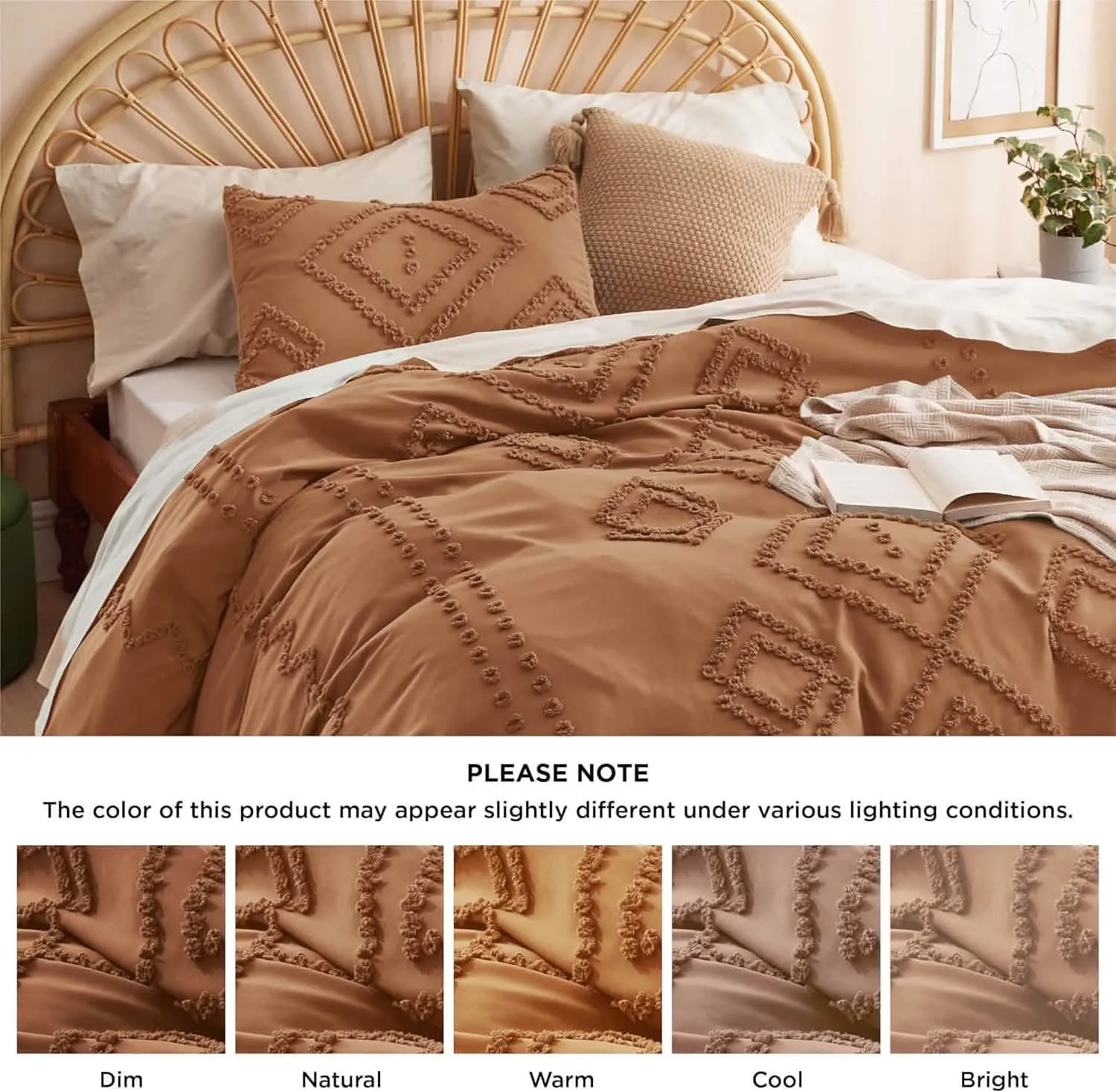 Tufted Embroidery Duvet Cover Set