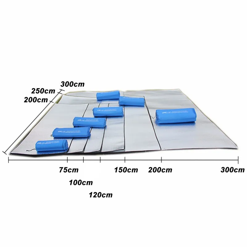 Ultralight Waterproof Camping Mat Picnic Blanket Beach Mattress Sleeping Pad Aluminum Foil