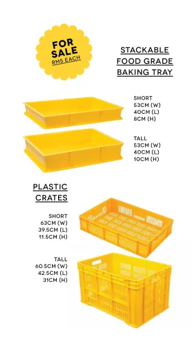 Used Stackable Food Grade Baking Tray