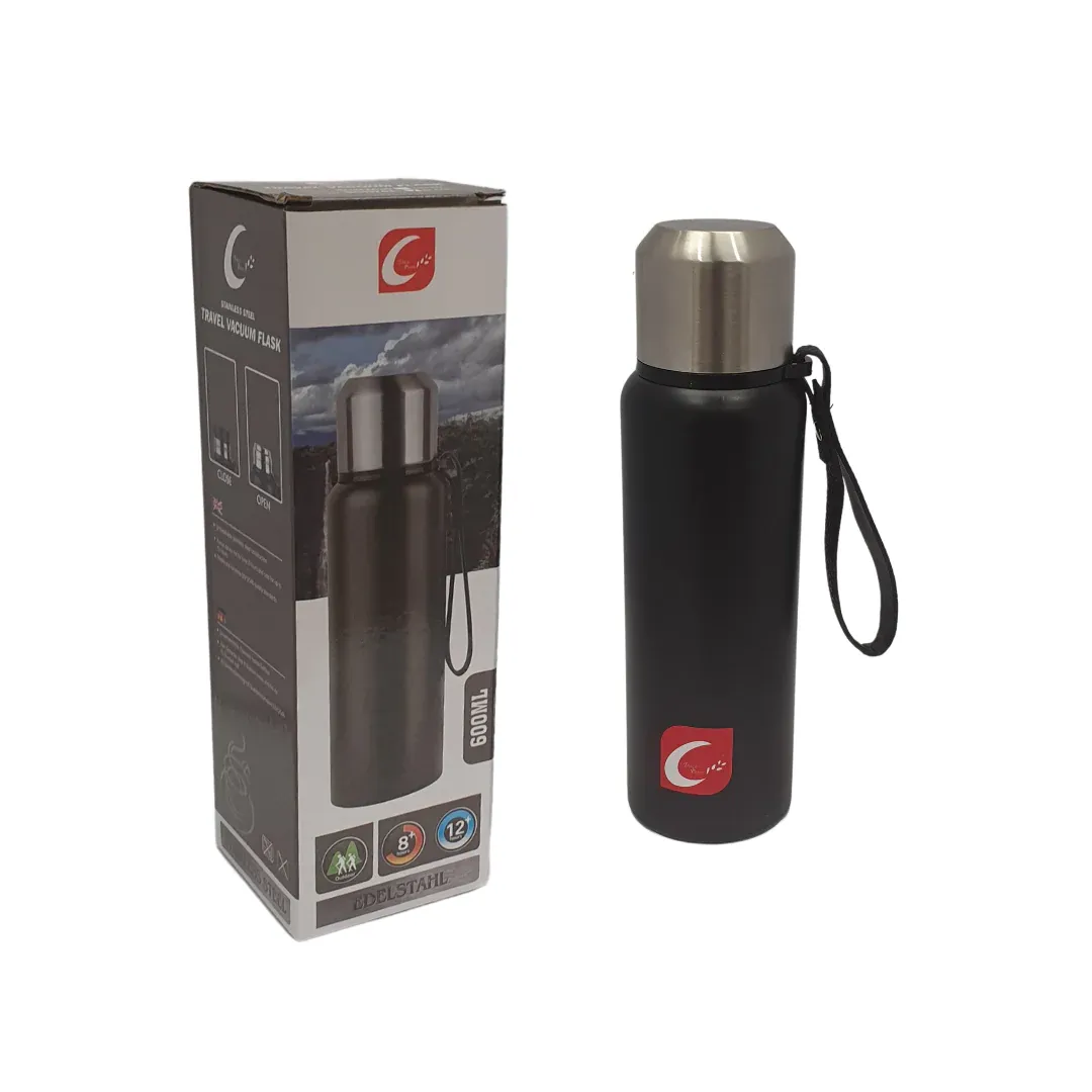 Vacuum Travel Flask 1L Black SGN2433