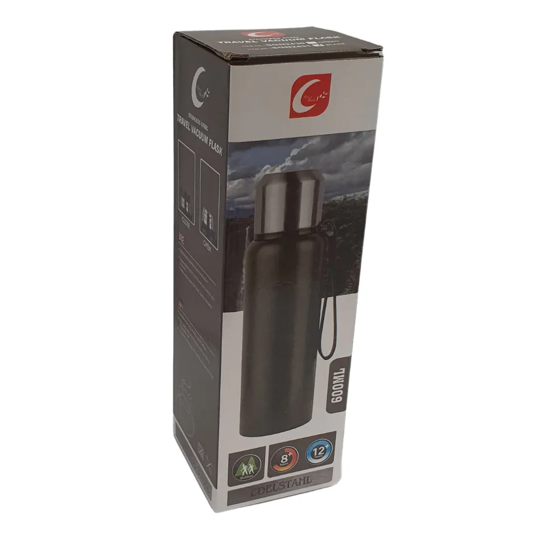 Vacuum Travel Flask 1L Black SGN2433