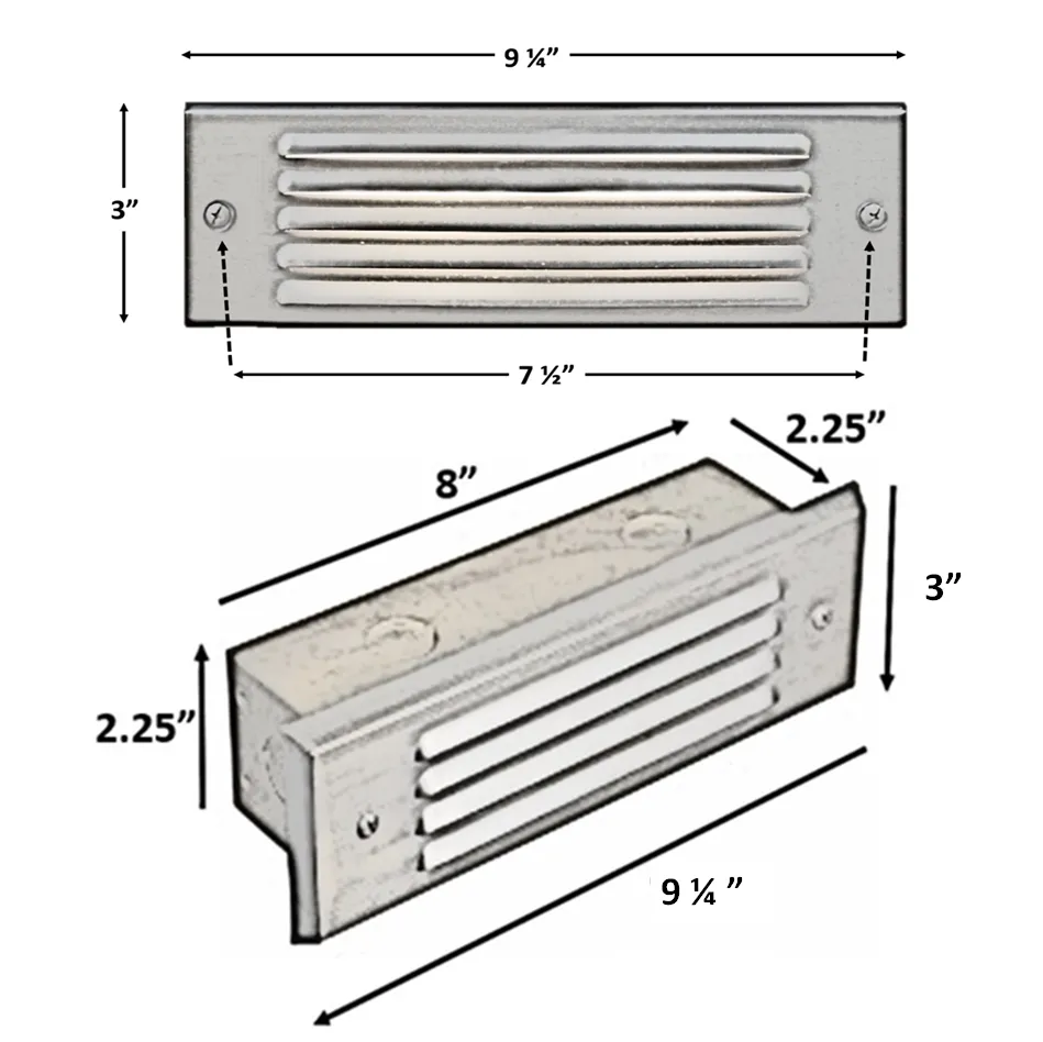 Valet Solid Brass Step & Deck Light Natural Bronze