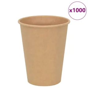 vidaXL Paper Coffee Cups 1000 pcs 12oz 300ml Brown